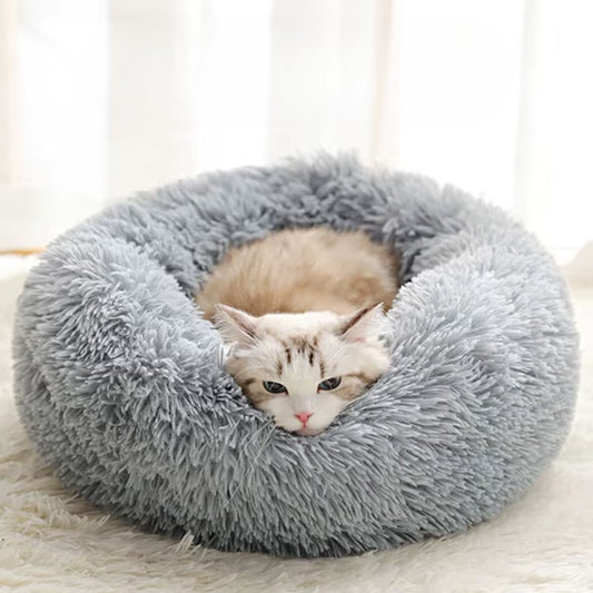 New Four Seasons Plush Pet Nests Creative Cat and Dog Nests Warm Detachable Washable Breathable round Cat Nests Pet Nests Sofa